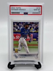 2022 Topps Series 1 WANDER FRANCO Tampa Bay Rays Rookie #215 PSA 10