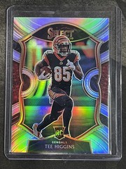 2020 Panini Select #60 Tee Higgins Silver Prizm
