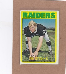 1972 TOPPS FOOTBALL JIM OTTO #86 RAIDERS VGEX *A43004
