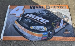WARD BURTON NASCAR Flag