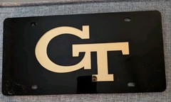 Georgia Tech Yellow Jackets Collegiate Novelty License Plate (no hardware )