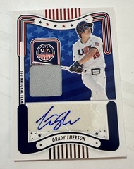 2024 Stars & Stripes USA Baseball #SM-GE Grady Emerson Game Used 15U Jersey Auto