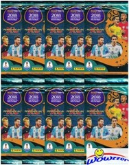 (10) 2018 Panini Adrenalyn XL Road to FIFA World Cup Russia Factory Sealed Packs