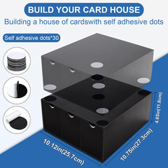 Trading Card Storage Box 12 Drawers Cardboard Organizer with Dividers for Top Lo