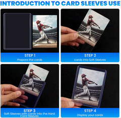 2000 Card Sleeves Top Loaders for Cards, 3″ x 4″ Hard Plastic Toploaders