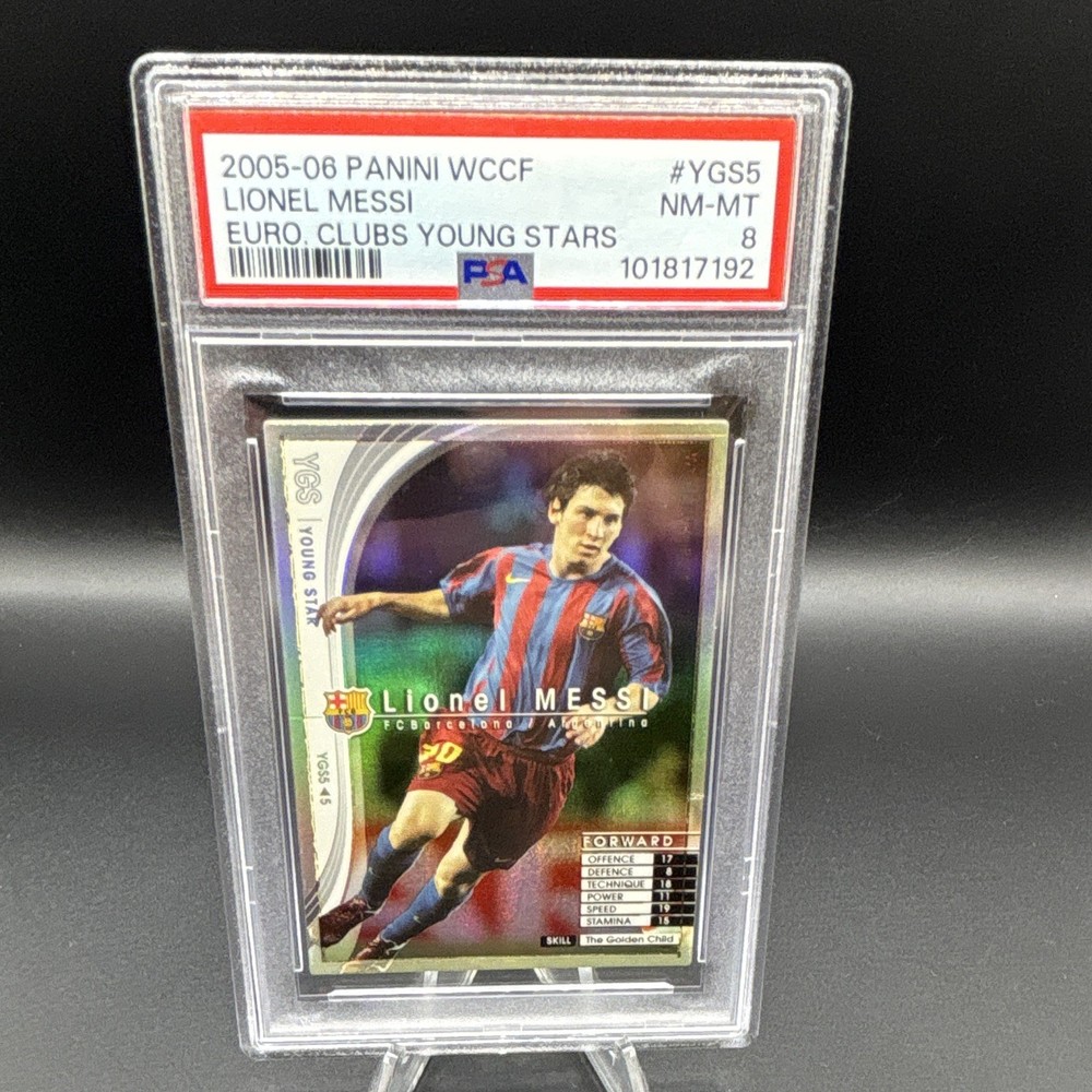 Panini WCCF European Clubs 2005-06 Lionel Messi Young Stars #YGS PSA 8