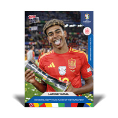 2024 Topps Now UEFA EURO Lamine Yamal #62 Rookie RC PRESALE