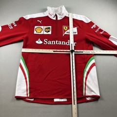 Scuderia Ferrari Team Shirt Mens Large Red Puma Formula 1 F1 Racing Long Sleeve