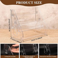 Compact 4-Tier Card Display Stand – Elegant Organizer for Collectors & Retailers