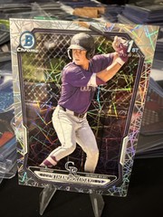 Ethan Holiday 2026 Bowman Chrome 1st Bowman Geometric Refrator #BCP-1 Rockies