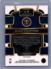 2023-24 Panini Select #78 Julian Strawther Silver Prizms