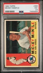 1960 Topps Mickey Mantle #350 PSA 3.5