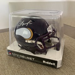Randy Moss Autographed Minnesota Vikings Mini Helmet PAAS COA