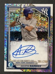 2024 Bowman #CPA-AR Agustin Ramirez Chrome Speckle Refractor ON CARD AUTO /299