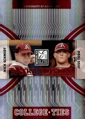 2007 Donruss Elite Extra #CT-9 Darwin Barney Mitch Canham College Ties Red #/100