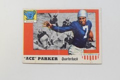 1955 TOPPS ALL AMERICAN #84 ACE PARKER. GOOD
