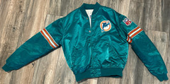 Starter Miami Dolphins NFL Satin Bomber Jacket Men’s XL USA Made Vintage 90s