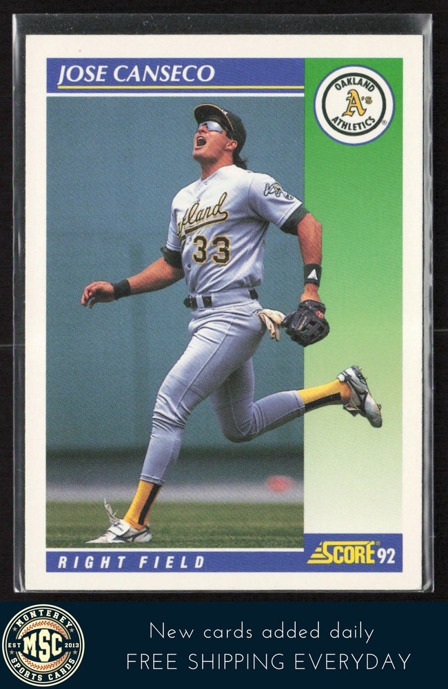 Jose Canseco 1992 Score #500 Oakland Athletics