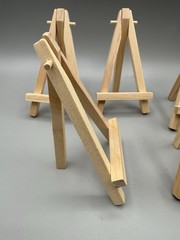 Wood made trading Card Holder Stand 5 Inches Lot Of 5 Stands