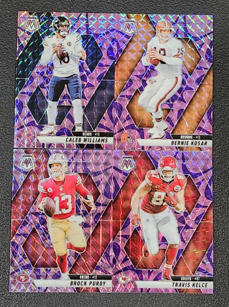 2025 Mosaic Football PURPLE REACTIVE PRIZMS 1-250 You Pick – 2 Card Minimum