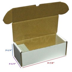 5 BCW 500 Count Cardboard Card Storage Boxes Trading Sports Holder Case Football