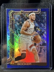 Topps 2025-26 Holiday Devin Booker #H124 Phoenix Suns Metallic Blue Glitter