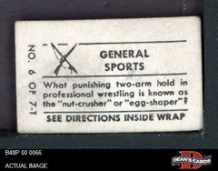 1948 Topps Magic Photo #6 Headlock T General Sports 4 – VG/EX