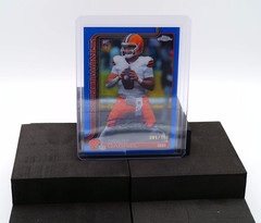2025 Topps Chrome Dillon Gabriel RC Blue Refractor Rookie Autograph /150 On Card