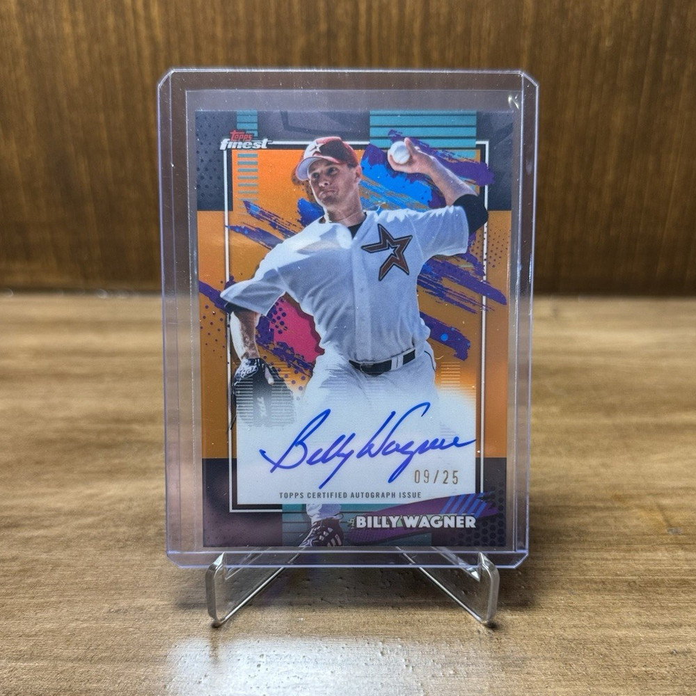 Topps Finest Billy Wagner Auto Finest Autograph #FA-BW Serial /25 Astros