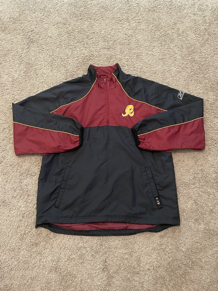 2000s Reebok NFL Large Redskins Windbreaker Quarter Zip