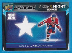 2021-22 Upper Deck Credentials – 1st Star of the Night Rookies Cole Caufield