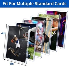 Trading Card Sleeves Hard Plastic Clear Case Holder Baseball Card Toploader