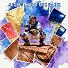 Trading Card Storage Box 25 Pack 700 Count 20Pt with Dividers 14.2X4.1X3.2 Inch