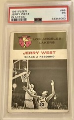 1961-62 Fleer – #66 Jerry West (RC) GRADED PSA