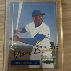 1993 Spectrum Diamond Club Promo Ernie Banks #4 Chicago Cubs Serial #/10000