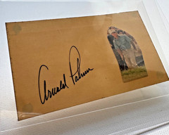 Arnold Palmer Autographed Signed Index Card – Golf PGA Tour / Masters Champion