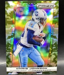 2013 Panini Prizm Chris Johnson #48 Camo Prizm SP Tennessee Titans CJ2K