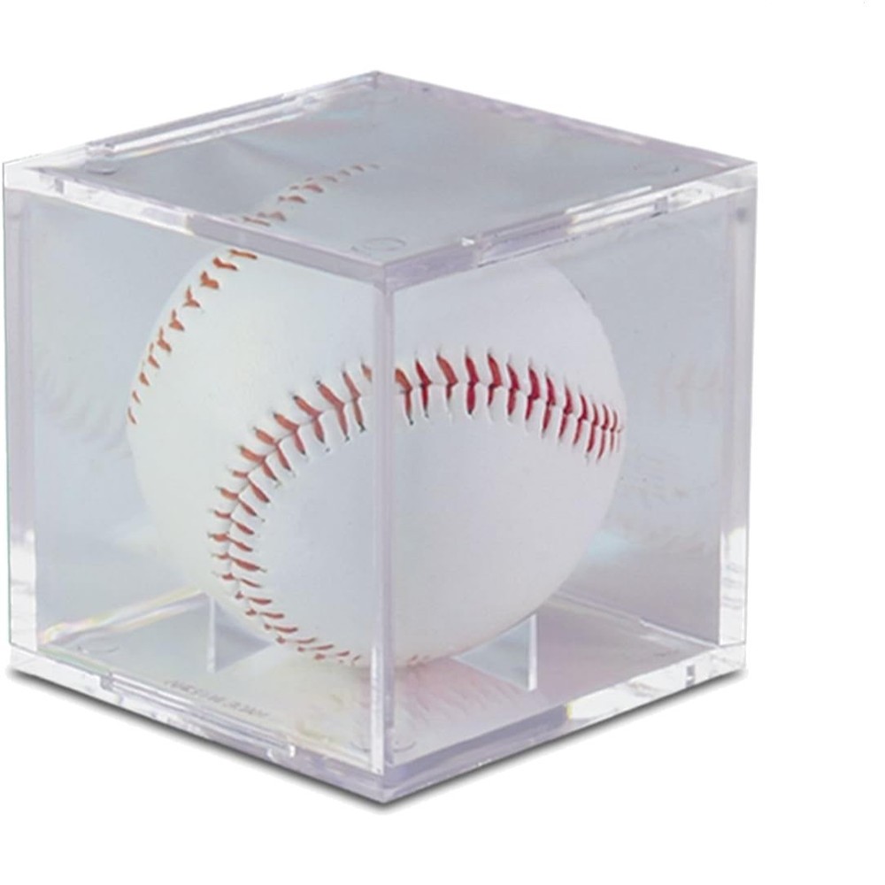 Clear Square Baseball Case with Slide-in Closure – Preserves Signature Integrity