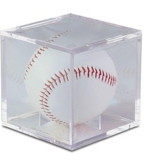 Clear Square Baseball Case with Slide-in Closure – Preserves Signature Integrity
