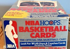 1989-90 NBA Hoops Series 1 Basketball Box With 36 Factory Sealed Packs Per Box