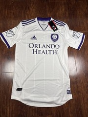 2018 White Adidas Orlando City SC Mens S Jersey MLS Soccer Shirt 7418A