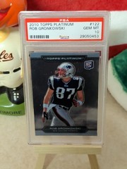 2010 Topps Platinum Rob Gronkowski Rookie #122 RC PSA 10 Gem Mint Patriots