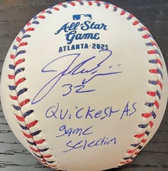 Jacob Misiorowski Autographed 2025 All-Star Baseball Quickest AS Game Selection