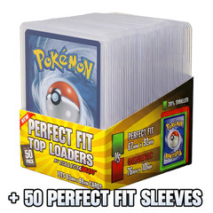 Perfect Fit Toploaders Sleeve Bundle – Precision TCG Card Protectors (50 pack)
