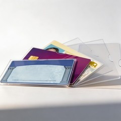 10Pcs Wide Opening PVC ID Card Holder Waterproof Clear Card Protector Sleeve