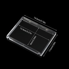 5PACK Magnetic Vertical Double Booklet 175PT Card Storage UV Protection Holder