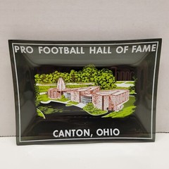 VTG Pro Football Hall of Fame Canton Ohio Souvenir Candy Dish Plate Ashtray