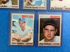 1970 TOPPS BASEBALL CARD HOF LOT OF 11 CARDS EX to NM