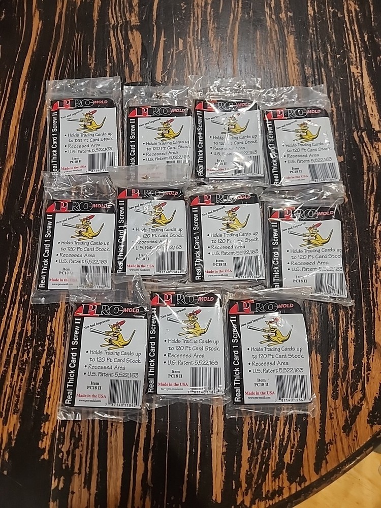 11 PC 18 REAL THICK CARD ONE SCREW SCREWDOWNS 120 PT FREE SHIPPING