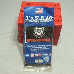 Georgia Bulldogs 3′ x 5′ Flag Black | American Logo Products | Indoor or Outdoor